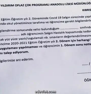 Okula Dilekçe Örneği - Dilekçe Örneği Okul Yönetimine