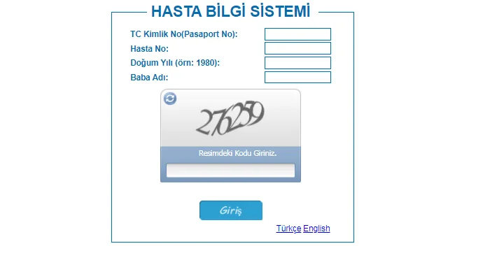 Bezmialem Tahlil Sonuçları e-Sonuç