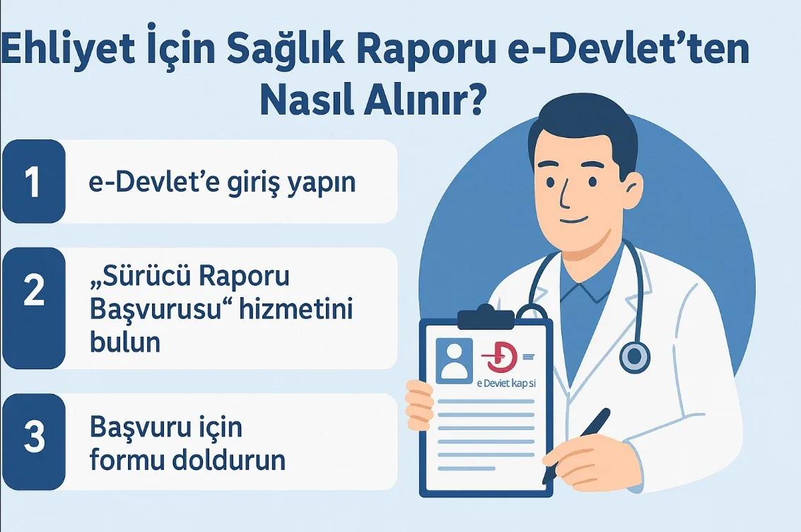 Ehliyet İçin Sağlık Raporu e-Devlet’ten Nasıl Alınır?